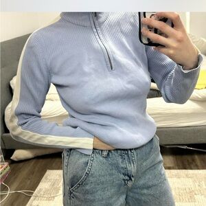 Tommy Hilfiger Light Blue Cowl Neck Sweater
